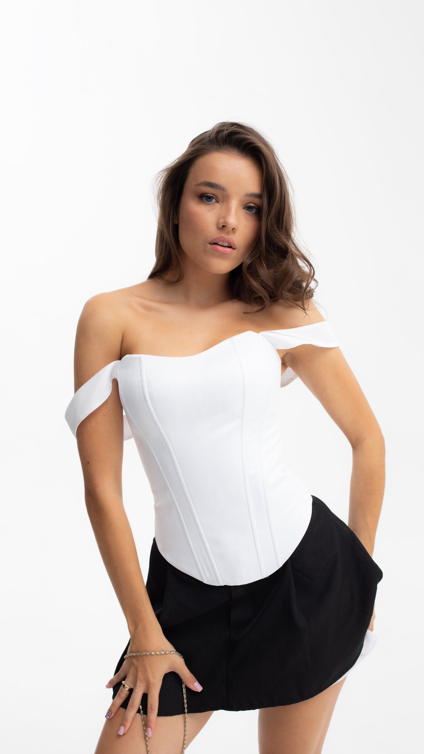 Handmade White Vintage Satin Corset - Plus Size Bridal Shaping Top