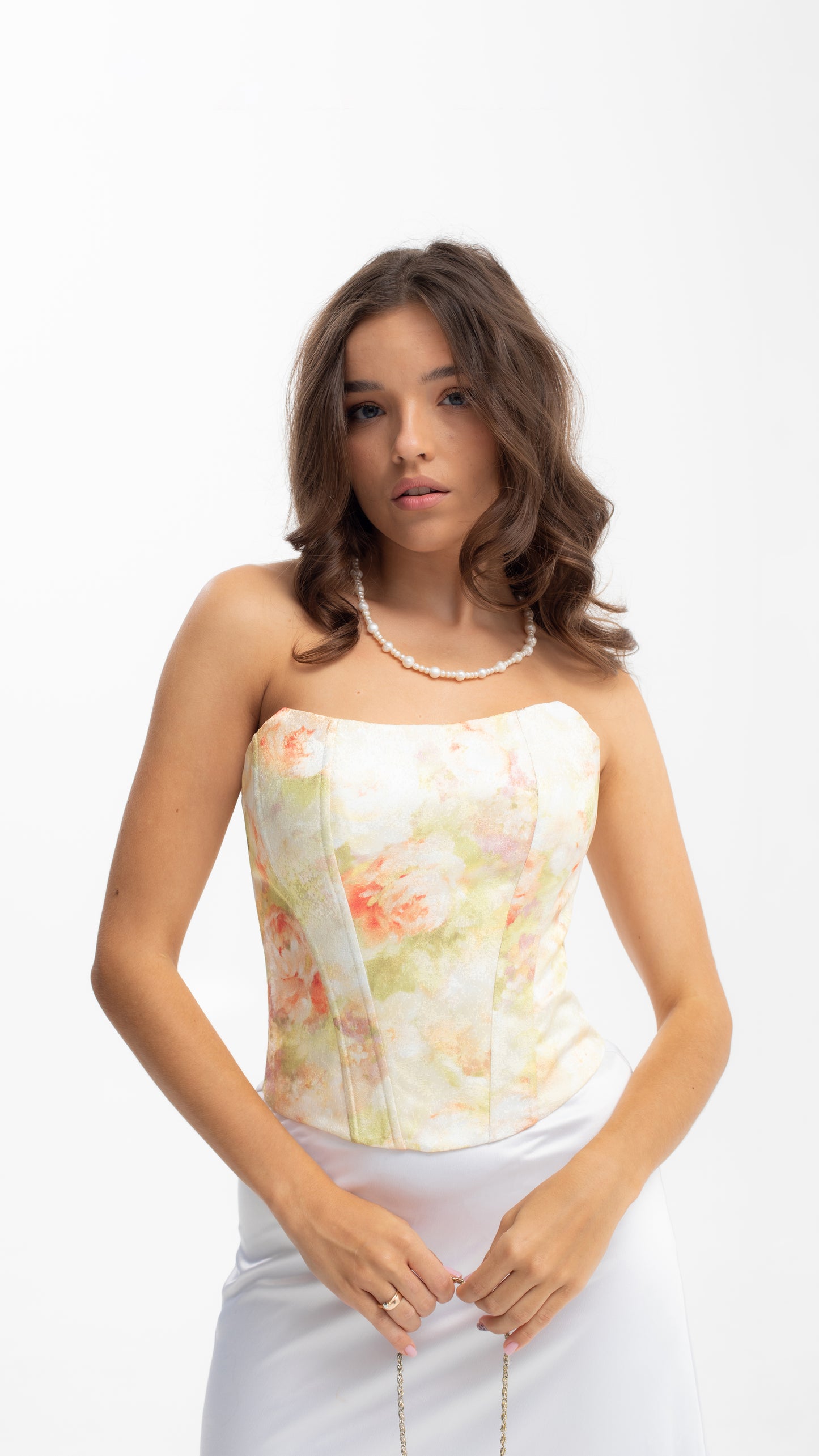 Handmade Yellow Floral Boho Vintage Corset - Plus Size Wedding Outfit