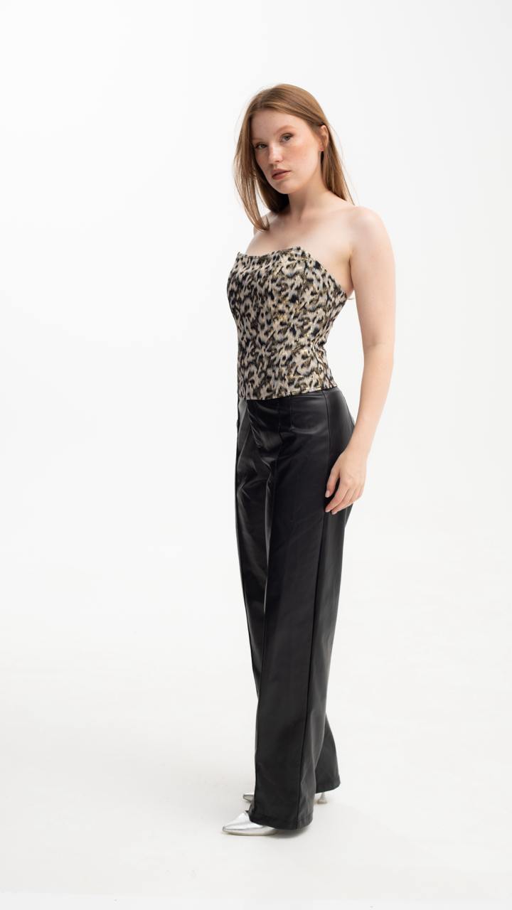 Handmade Gold Black Vintage Corset - Plus Size Shaping Overbust Top