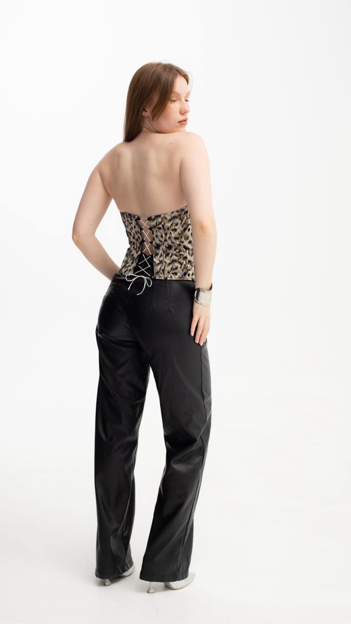 Handmade Gold Black Vintage Corset - Plus Size Shaping Overbust Top