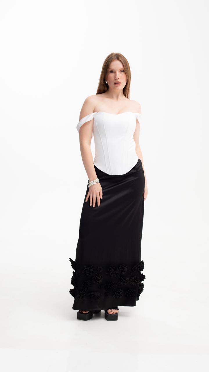 Handmade White Vintage Satin Corset - Plus Size Bridal Shaping Top
