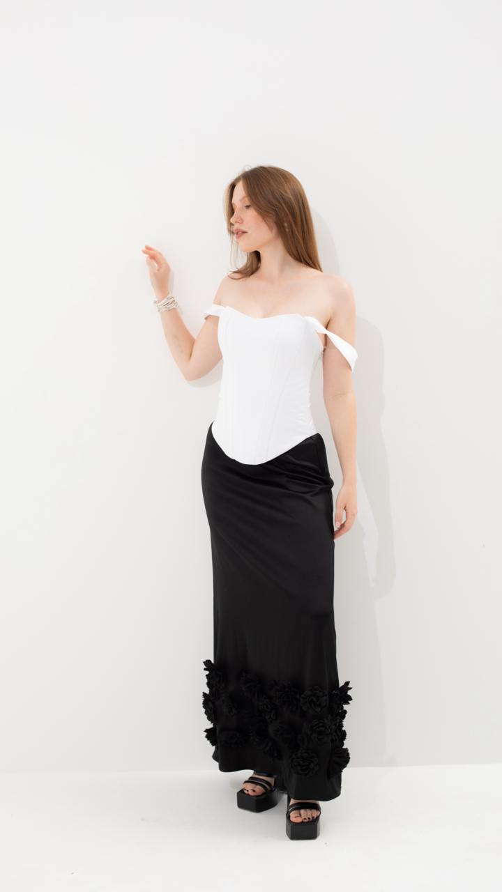 Handmade White Vintage Satin Corset - Plus Size Bridal Shaping Top