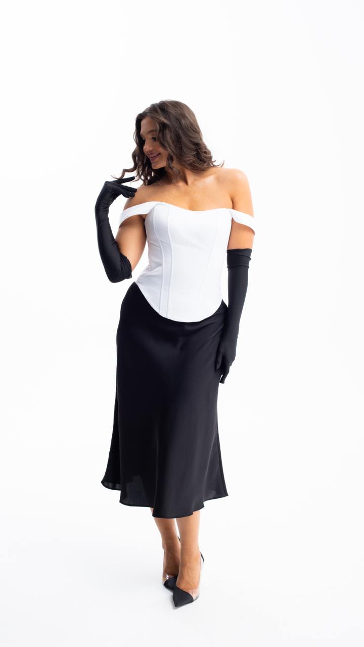 Handmade White Vintage Satin Corset - Plus Size Bridal Shaping Top
