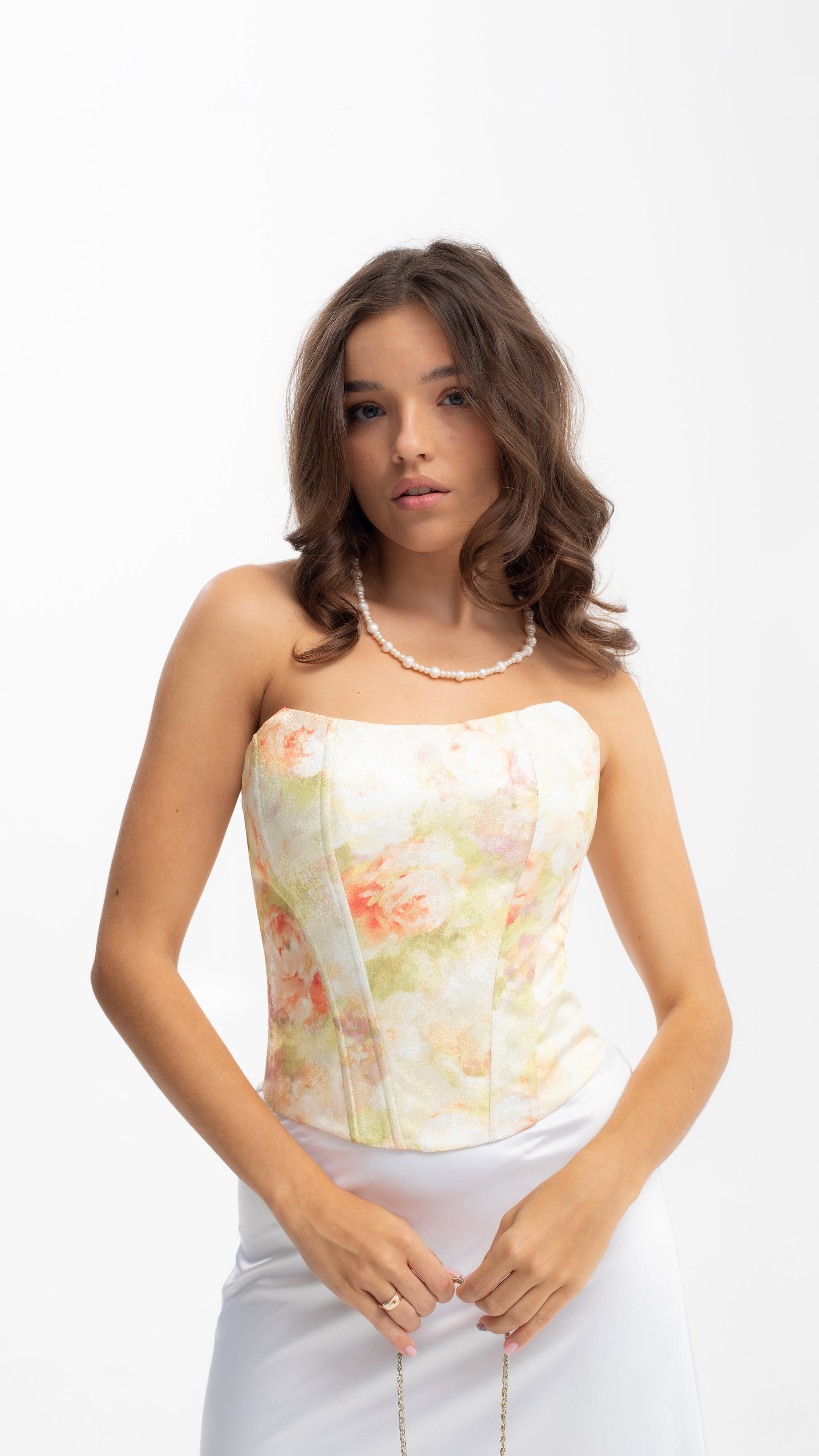 Handmade Yellow Floral Boho Vintage Corset - Plus Size Wedding Outfit